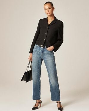 J.Crew Petite Nipped Straight Jean - Blue