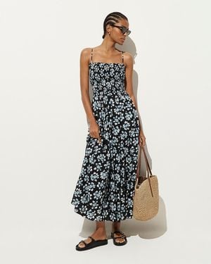 J.Crew Smocked Maxi Dress - White