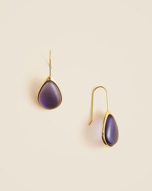 J.Crew Stone Teardrop Earrings - Natural