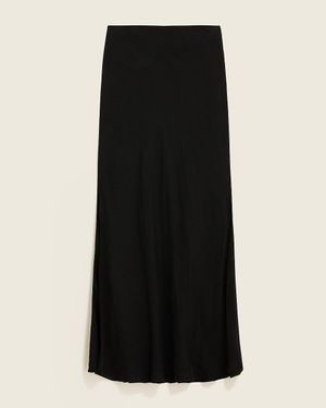 J.Crew Gwyneth Column Slip Skirt - Black