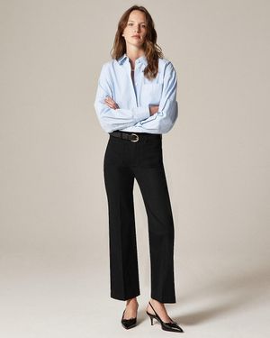 J.Crew Tall Charley Kickout Crop Pant - Black