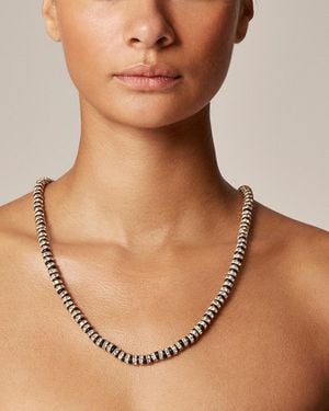 J.Crew Striped Crystal Necklace - Natural