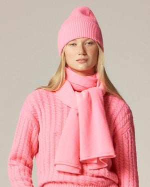 J.Crew Ribbed Cashmere Beanie - Pink