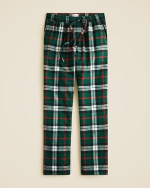 J.Crew Flannel Pajama Pant - Green
