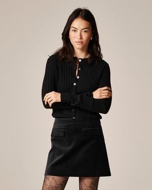 J.Crew Flap-Pocket Mini Skirt - Black