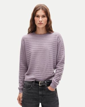 J.Crew Perfect Cashmere Crewneck - Purple