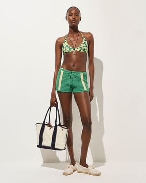 J.Crew Crocheted Short With Contrast Stripe - Multicolor