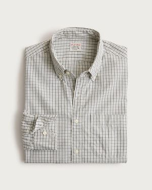 J.Crew Secret Wash Cotton Poplin Shirt - Gray