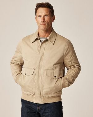 J.Crew Wallace & Barnes Flight Jacket - Natural