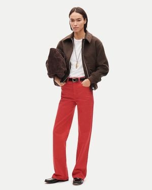 J.Crew Full-Length Slim-Wide Jean - Red