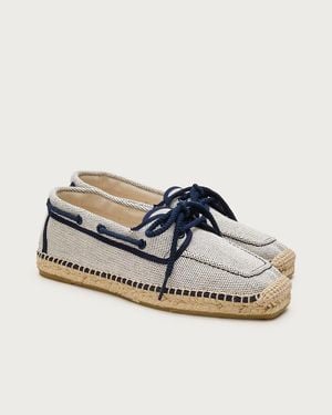 J.Crew Made-In-Spain Boat Shoe Espadrilles - Blue