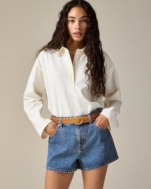 J.Crew Low-Rise Denim Short - White