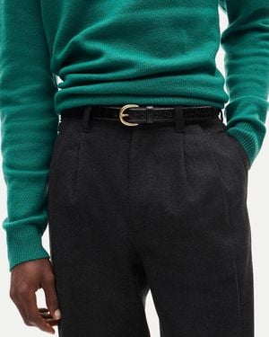 J.Crew Round-Buckle Belt - Green