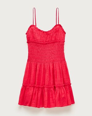 J.Crew Crochet-Panel Mini Dress in Natural | Lyst