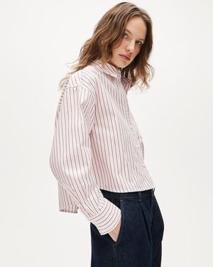J.Crew ÃTienne Cropped Button-Up Shirt - White