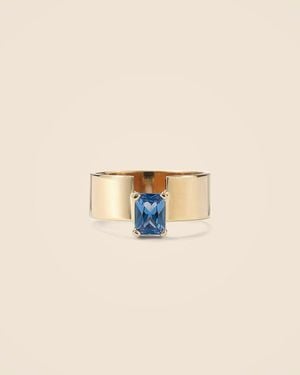 J.Crew Octagon-Cut Gemstone Split Shank Ring - Natural