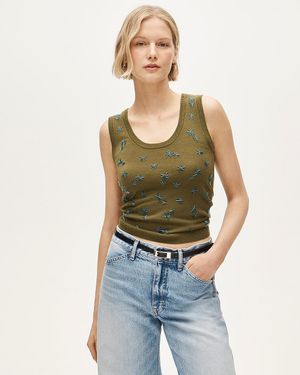 J.Crew Scoopneck Shell - Green