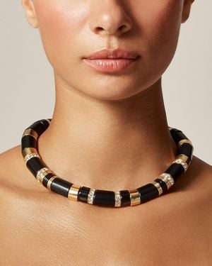 J.Crew Handcut Stone Necklace - Brown