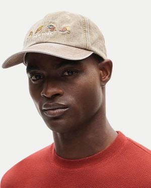 J.Crew Embroidered Washed Cotton Baseball Cap - Brown