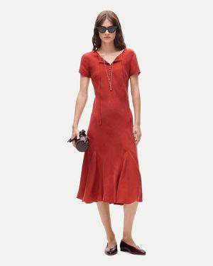 J.Crew Tall Natasha Slip Dress - Red