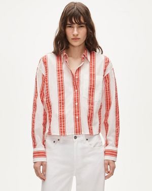 J.Crew Étienne Cropped Button-Up - Red