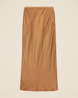 J.Crew New Gwyneth Slip Skirt - Brown