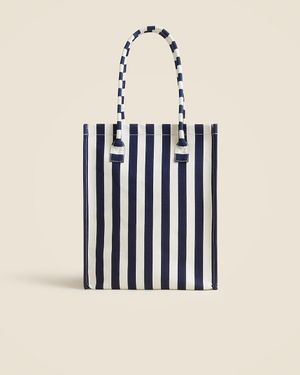 J.Crew 1989 Striped Tote - Black
