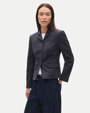 J.Crew High-Button Blazer - Blue