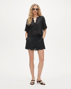 J.Crew Tropez Eyelet Short - Black