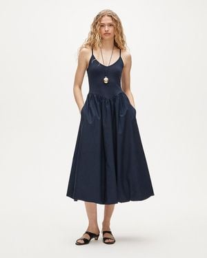sachin and babi light blue dress The Coco Dropped Waist Maxi Dress | Meshki main image 0