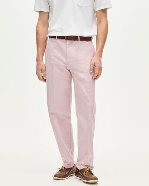 J.Crew Classic-Fit Oxford Creased Trouser - Pink