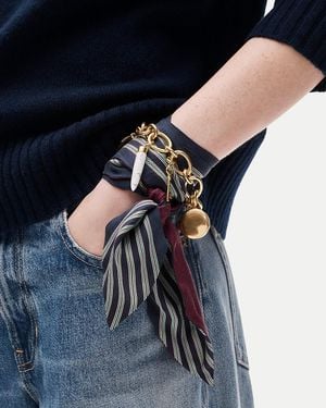 J.Crew Skinny Silk Scarf - Red