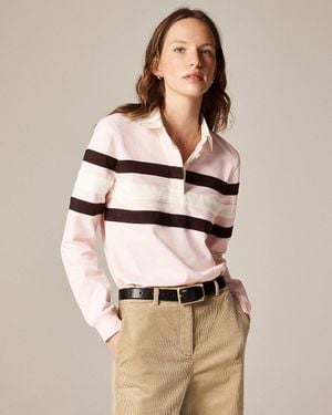 J.Crew New Premium-Weight Classic Rugby Shirt - Natural