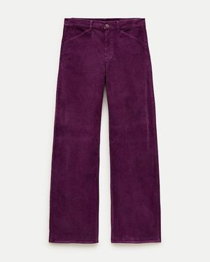 J.Crew Zoe Barrel Pant - Purple
