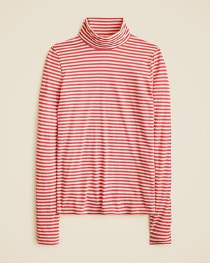 J.Crew Feather Jersey Turtleneck - Pink