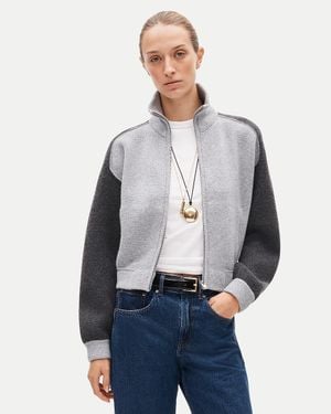 J.Crew Bomber Sweater-Jacket - Gray
