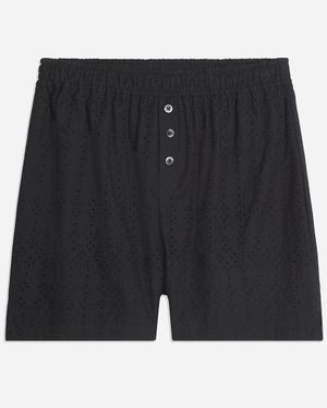 J.Crew Onia Eyelet Beach Boxers - Black