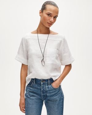 J.Crew Boatneck Tee - White