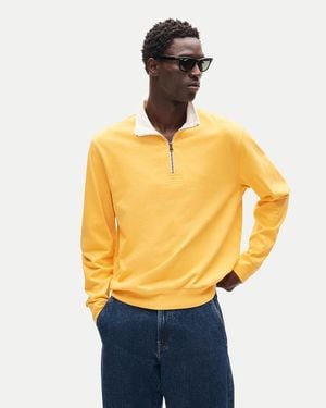 J.Crew Quarter-Zip Rugby Shirt - Yellow