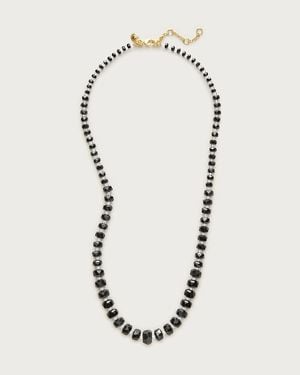 J.Crew Long Beaded Necklace - White