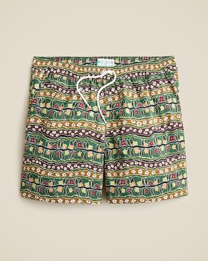 J.Crew 6" Stretch Swim Trunk - Green