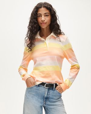 J.Crew Vintage Jersey Rugby T-Shirt - Blue