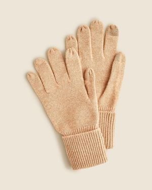 J.Crew Cashmere Tech-Touch Gloves - Natural