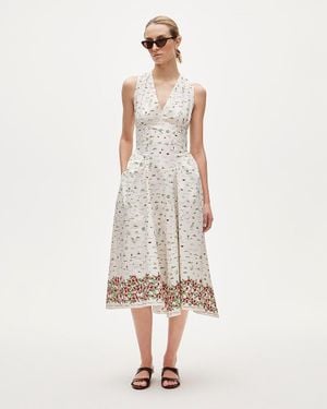 J.Crew Tall V-Neck Dress - Natural