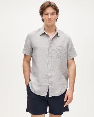 J.Crew Short-Sleeve Baird Mcnutt Irish Linen Shirt - White