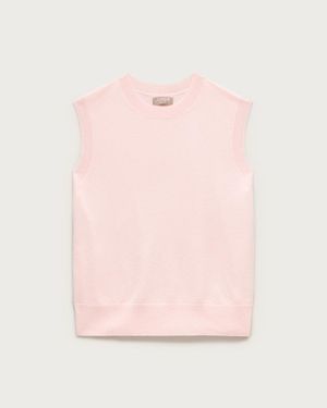 J.Crew Cashmere Relaxed Sweater-Vest - Pink