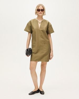 J.Crew Tall Patch-Pocket Pullover Dress - Natural