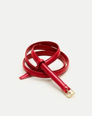J.Crew Berkeley Skinny Belt - Red