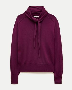 J.Crew Scarf Sweater - Purple