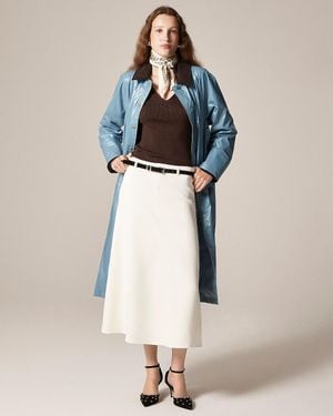 J.Crew Petite Circle Skirt - White